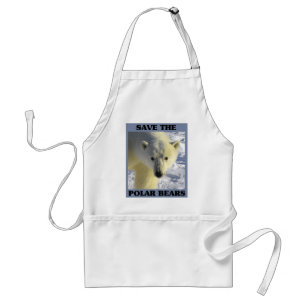 Save the Polar Bears Adult Apron