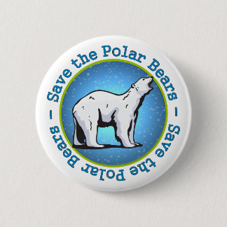 Save the Polar Bears Button