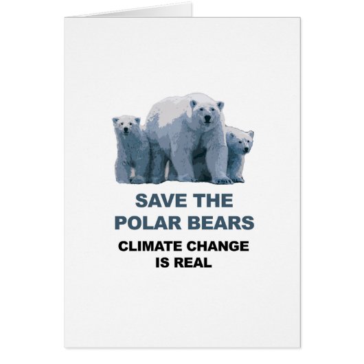 Save the Polar Bears Cards (Front)