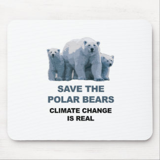 Save the Polar Bears Mouse Pad
