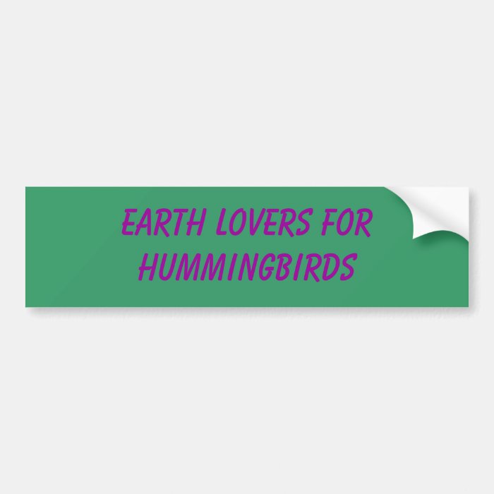 Save the Environment Bumperstickers, Environment Bumper Stickers