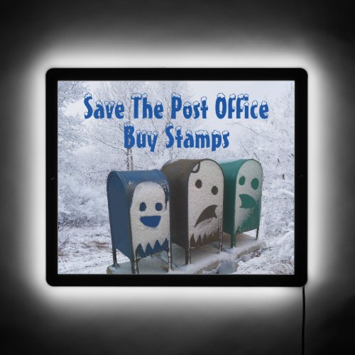 Save The Post Office LED Sign