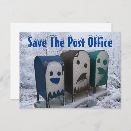 Save The Post Office Postcard | Zazzle
