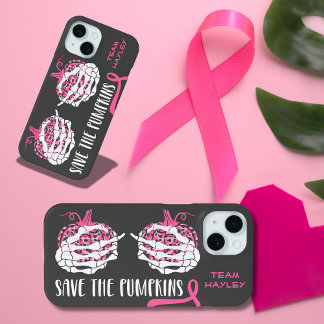 Save the Pumpkins Breast Cancer Awareness iPhone 15 Case