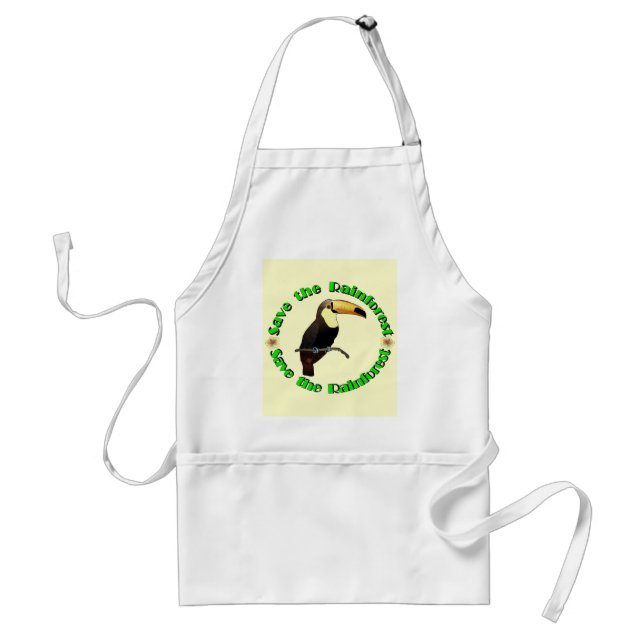 Save the Rainforest Adult Apron (Front)