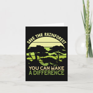 Save The Rainforest Earth Day Go Green Card