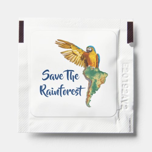 Save The Rainforest Hand Sanitizer Packet