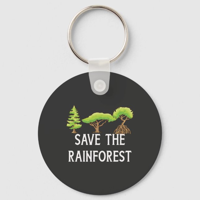 Save The Rainforest Keychain (Front)