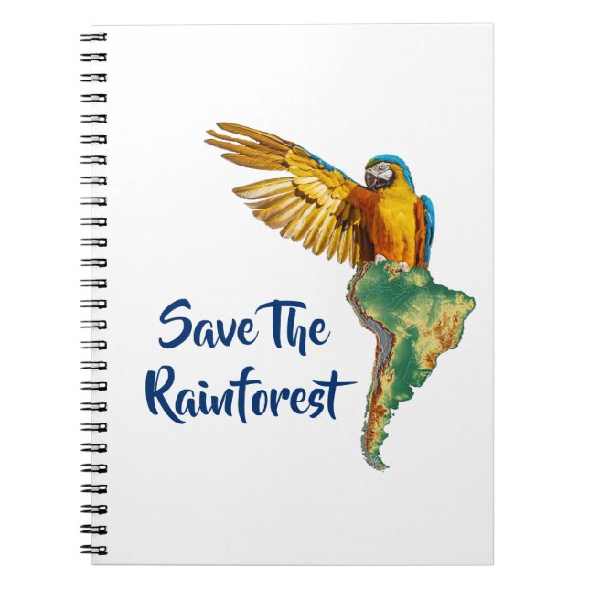 Save The Rainforest Notebook (Front)