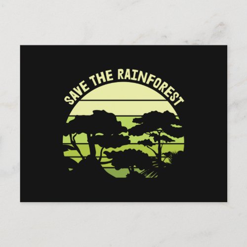 Save the Rainforest Postcard