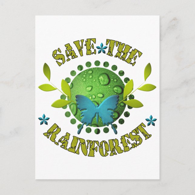 Save the Rainforest Postcard (Front)