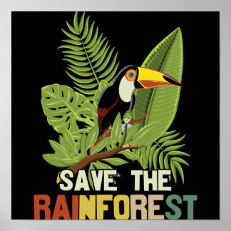 save the rainforest poster