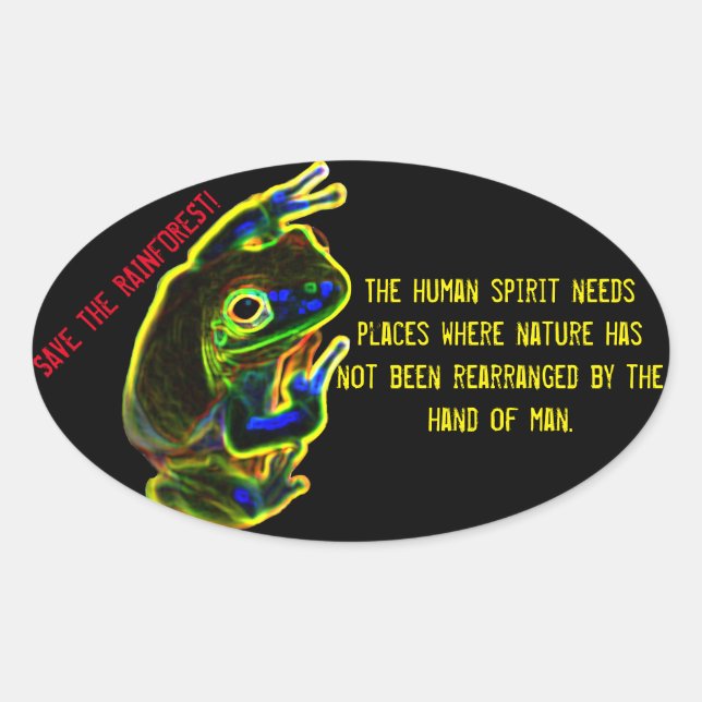 Save the Rainforest sticker (Front)