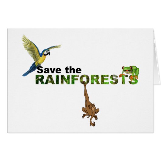 Save the Rainforests Cards (Front Horizontal)