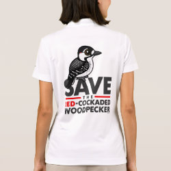 Save the Red-cockaded Woodpecker Women's Nike Dri-FIT Pique Polo Shirt