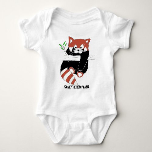 Save the Red Panda aka FireFox Baby Bodysuit