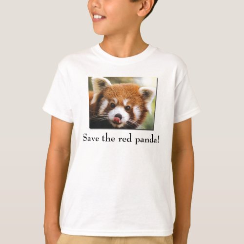 Save the Red Panda Kids T_Shirt