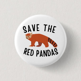 Save The Red Pandas Button