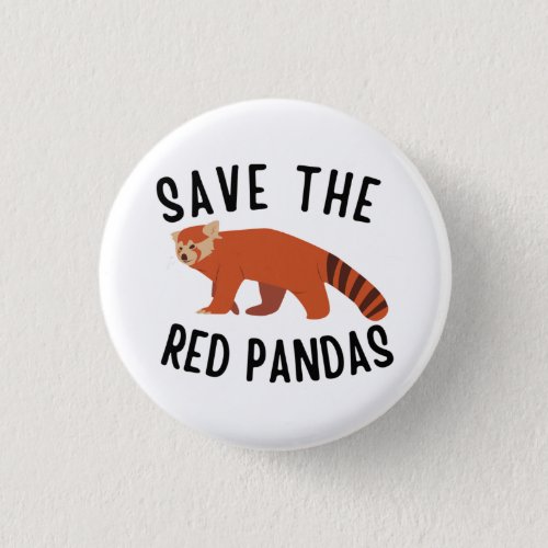 Save The Red Pandas Button