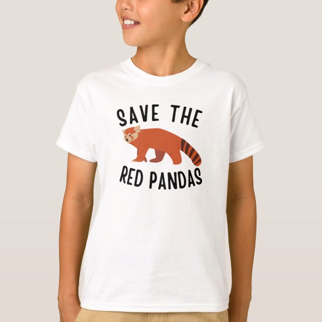 Save The Red Pandas T-Shirt (Front)