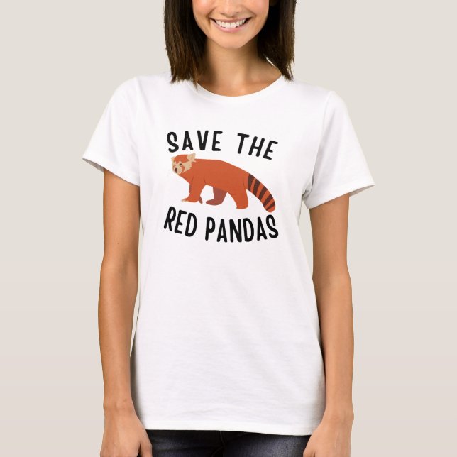 Save The Red Pandas T-Shirt (Front)