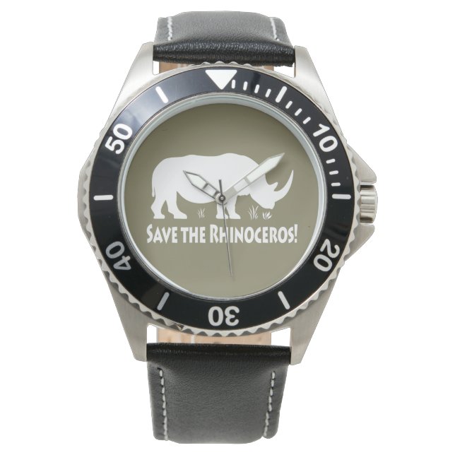 Save the Rhinoceros Watch (Front)