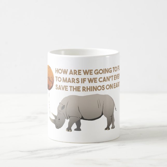 Save the Rhinos Coffee Mug (Center)