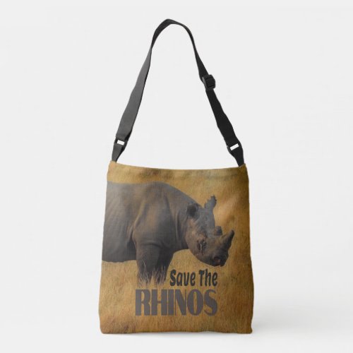Save The Rhinos Crossbody Bag