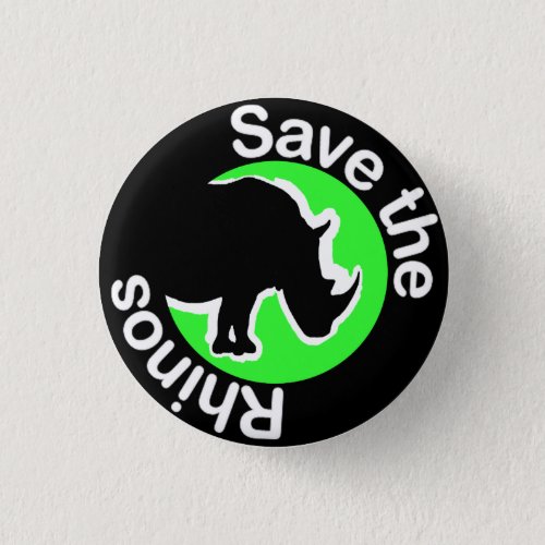 Save the rhinos green buttons