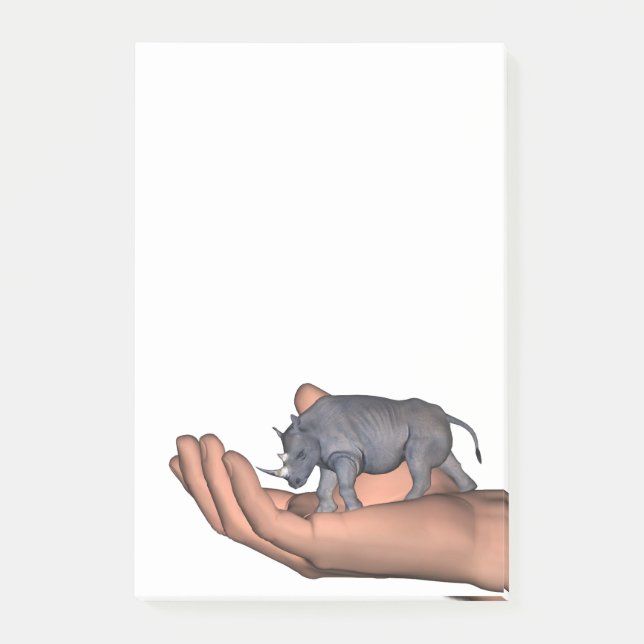 Save The Rhinos ! Post-it Notes (Front)