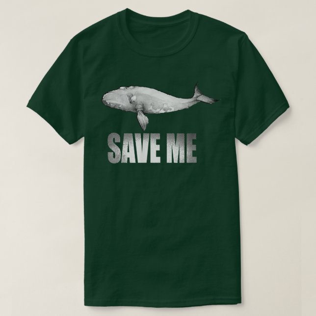 Save The Right Whales T 5328  T-Shirt (Design Front)