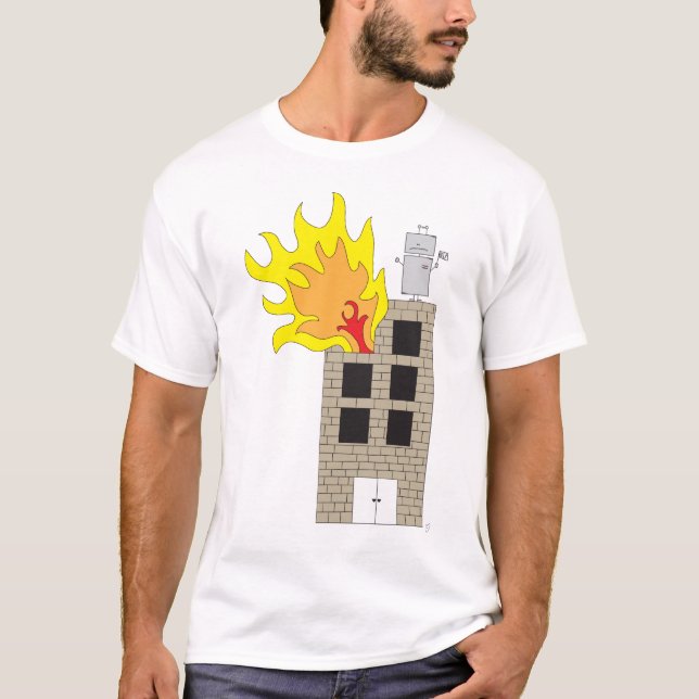 Save The Robot T-Shirt (Front)