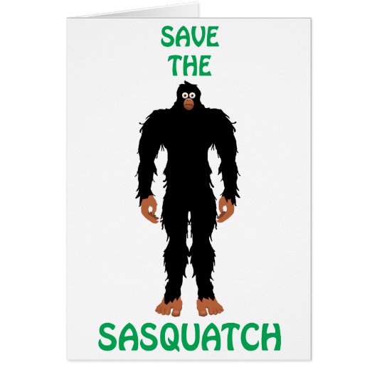 SAVE THE SASQUATCH CARDS (Front)