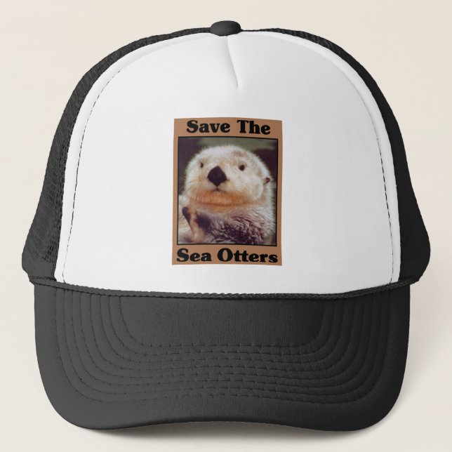 Save the Sea Otters Trucker Hat (Front)