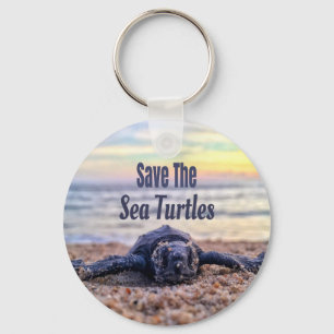 Save The Sea Turtles Keychain