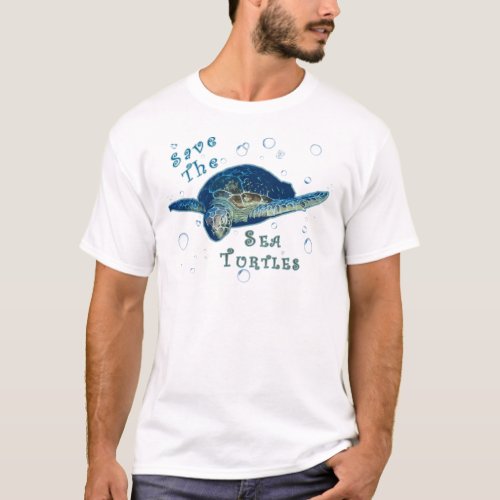 Save The Sea Turtles T_Shirt