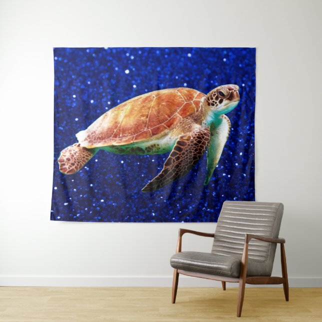 Save the Sea Turtles Tapestry (In Situ (Horizontal))