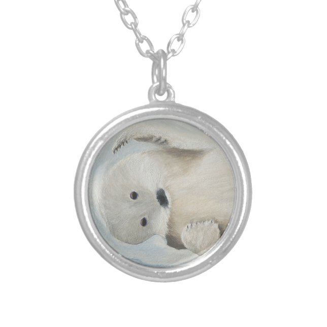 Save the Seals Silver Plated Necklace (Front)