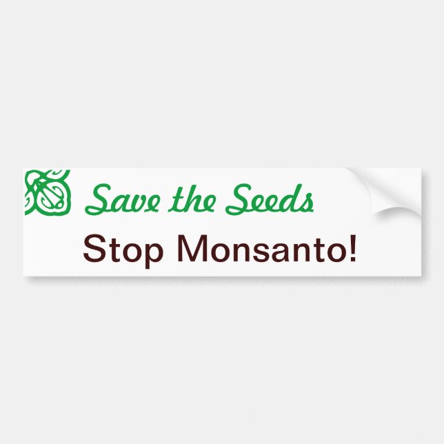 Save the Seeds Bumper Sticker (Front)
