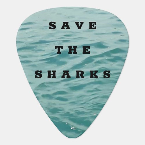 Save the Sharks Guitar Pick
