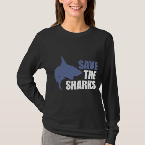 Save The Sharks Save The Fins activist shirt