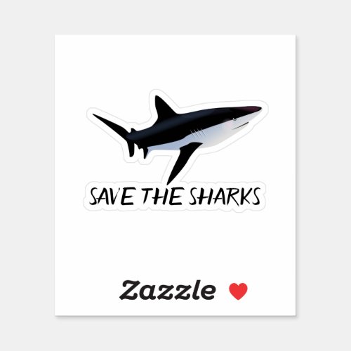 Save the Sharks Sticker