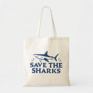 Save the sharks tote bag