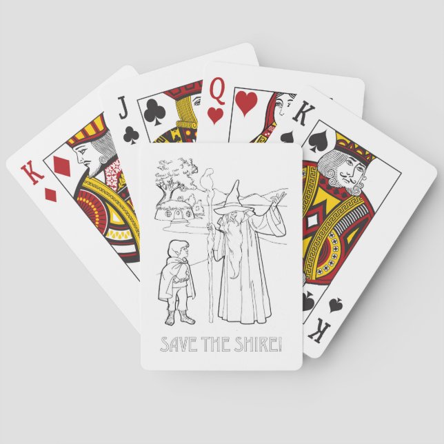 Save the Shire(TM) Poker Cards (Back)