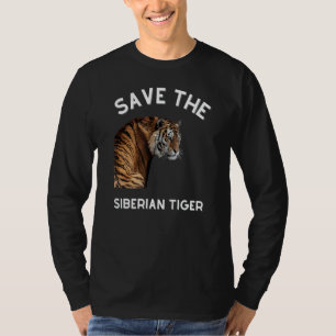 Save The Siberian Tiger Safari Men Women Kids T-Shirt