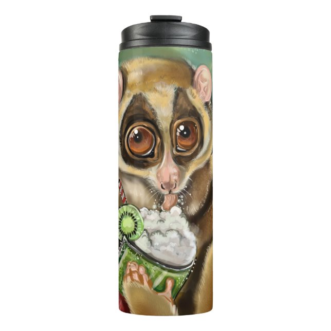 Save the Slow Loris Smoothie Thermal Tumbler (Front)