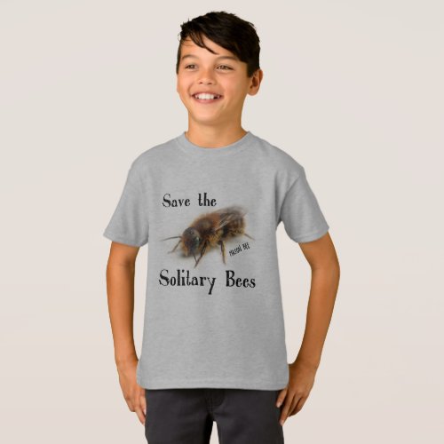 Save the Solitary Bees Mason Bee T_Shirt