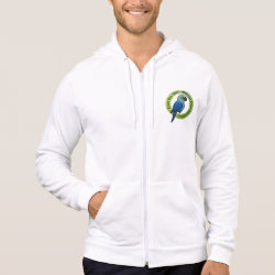 Save the Spix's Macaw from Extinction American Apparel California Fleece Zip Hoodie