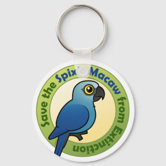 Save the Spix's Macaw from Extinction Keychain