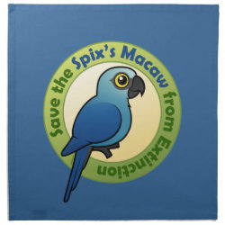 Save the Spix's Macaw from Extinction Cloth Napkins (set of 4) dinner 20